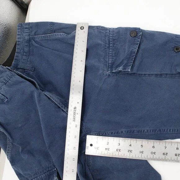 Stone Island Cargo Pants Men 30 Type SL Blue garment dyed trouser Cotton Pockets - Picture 7 of 15